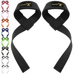 ihuan Lifting Straps for Weightlifting - Wrist Straps for Weightlifting | Gym Wrist Wraps with Extra Hand Grips Support for Strength Training | Bodybuilding | Deadlifting