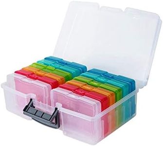 Anko Multicoloured Photo and Craft Storage Box/Includes 12 Boxes