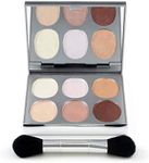 New Again by Jerome Alexander Highlighter Palette & Brush, 6 Buildable & Blendable Micronized Powder Highlighting & Contouring Shades (Cool Tones)