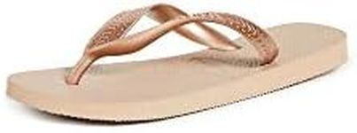 Havaianas Women's Top Tiras Flip Flops, Rose Gold, 6 US