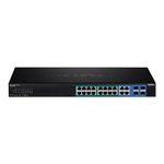 TRENDnet 20-Port Gigabit PoE+ Web Smart PoE+ Switch, 16 x Gigabit PoE+ Ports, 4 x Shared Gigabit Ports, Up To 30W Per Port, 185W Total Power Budget, Rack Mountable, Black, TPE-1620WS