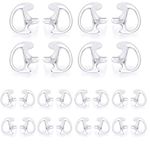 Earmold Earpiece Earbud Earplug for Two-Way Radio Coil Tube Audio Kits (12 Pair(3 Larger+6 Medium+3 Small))