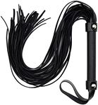 MALINERO Black Faux Horse Whip - Essential Equestrian Tool for Riding and Training