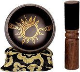 Sun/Moon Singing Bowl Set — Ancient Tools for Connecting with Cyclical Earth Energy — Sound Bowl Handcrafted in Nepal for Chakra, Healing and Meditation (Sun/Moon Singing Bowl Set)