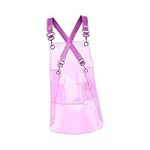 rockible Transparent Apron Waterproof TPU Apron Unisex Adjustable Bib Apron Cooking Kitchen Apron Chefs Apron Work Apron for Cosmetology Coffee Shop Grilling DIY Occasion Paint Apron