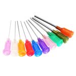 FEITA Glue Needles Industrial Liquid Dispenser Needle Tips Adhesive Glue Dispensing Blunt Tip Luer Lock 1" (100 Pcs/Pack)