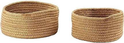 Woven Baskets for Storage, Brown He