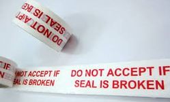 DCGPAC Do Not Accept If Seal is Broken Printed Packing Tape 2in x 65 m Pack of 6