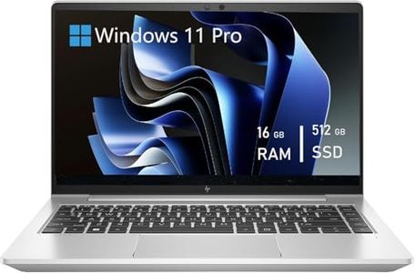 HP EliteBook 645 G9 Laptop Business Computer, 14 Inch FHD (1920 x 1080), AMD Ryzen 5 Pro 5675U, 16GB RAM, 512GB SSD, QWERTY Keyboard, Windows 11 Pro (Renewed)