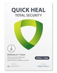 Quick Heal Total Security - 2 PCs, 1 Year | AI Based Device Security for Windows PC | Banking and Browsing Protection | Dark Web Monitoring and Parental Control (Email Delivery in 1 Hour- No CD)