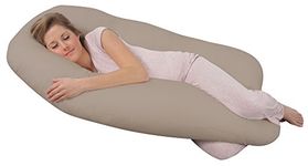 Leachco Back 'N Belly Original Contoured Body Pillow, Tea
