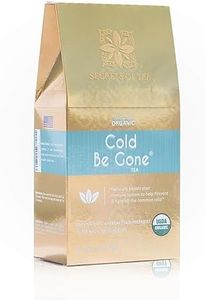 Secrets Of Tea Cold Be Gone Tea- -Caffeine Free Immunity Tea- Natural USDA Organic Throat Coat Tea for Cold Relief, Cough, Congestion, Throat, Fever, and Sleep - 20 Counts(1 Pack)