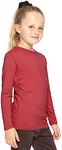 Girl's Long Sleeve Crew Neck Top Red X-Large
