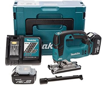 Makita DJV182RMJ 18V Li-Ion LXT Brushless Jigsaw Complete with 2 x 4.0 Ah Li-Ion Batteries and Charger Supplied in A Makpac Case
