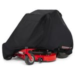 Porch Shield Zero Turn Mower Cover - Waterproof Heavy Duty Riding Lawn Tractor Cover Up to 62 inches Decks Black