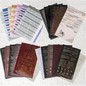Diuhofart Quote and Sayings with Bible Verses Stickers for Journaling, 846Pcs Word Stickers, 24 Sheets Gold Foil Small Talk Sticker Book for Junk Journal Supplies, Scrapbooking, Bujo, Card Making