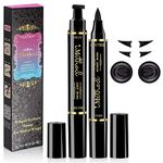 iMethod Wing Eyeliner Stamp - 2 Packs Left & Right Dual Ended Liquid Winged Eyeliner Stamp by iMethod the Easiest Way to Get Perfect Winged Cat Eye Look Waterproof Smudgeproof and Sweatproof