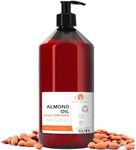 Almond Oil, Organic, Cold Pressed, 