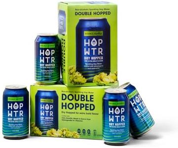HOP WTR Double Hopped Sparkling Hop Water, Zero Calories, Non-Alcoholic with Adaptogens and Nootropics, Sugar Free, Gluten Free, 12 oz Cans, 12 Pack