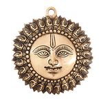 D Brasso Brass Large Shankh Design Sun Wall Hanging | Home Decor