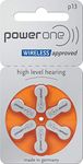 Power One Type p13 Hearing Aid Batteries Pack of 30