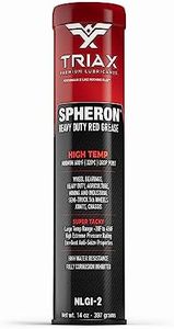 TRIAX Spheron HT-2 Grasa Roja, Para Rodamientos, Complejo de Sulfonato de Calcio (CSX), Altas Temperatura hasta 204 °C, Ultra Adherente, Soporta Presiones Extremas, Prácticamente Impermeable (400g)