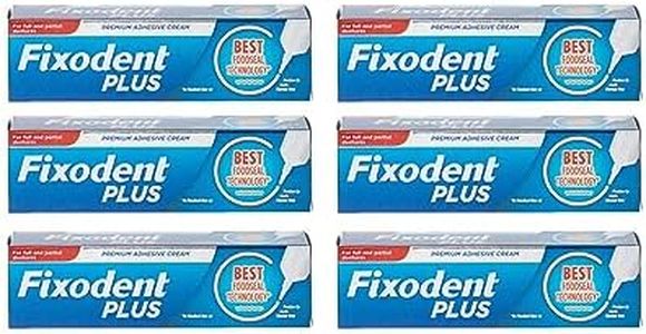 6 x Fixodent?Denture Adhesive Cream Food Seal 40g by Fixodent