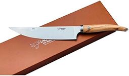 Laguiole en Aubrac Cuisine Gourmet Stainless Fully Forged Steel Made In France Cook's Chef 's Knife, 8-in / 20.3cm (Olive Wood Handle)