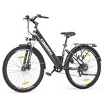 Touroll Electric Bike, J1/J1 ST Pedal Assist City E Bike, 27.5" Electric Bicycle Commute Trekking Bike for Adults with 36V 15.6Ah Battery, LCD Display, Shimano 7 Speed (J1 ST)