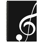 Blank Sheet Music Composition Manuscript Staff Paper Art Music Notebook Black 50 Pages 26x19cm (Black Music)