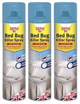 3 x Zero In Pest Bed Bug Control Killer Spray Linen Fragrance Home Bed 300ml STV