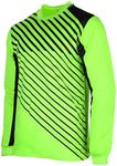 Vizari Arroyo Youth Soccer Goalkeeper Jersey for Youths | Shock Absorbing Long Sleeve Goalie Jersey Green/Black