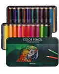 72 Colored Pencils, Quality Colored Pencils for Adult Coloring Book Artists Professionals and Colorists, Soft Core, Sketching Drawing Pencils Set for Kid Beginners (Tin Box)