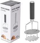 TrendySupply Potato Masher, Multi-Layer Stainless Steel Potato Ricer, Food Masher Utensil for Avocado, Mashed Potatoes, Beans, Meat, Vegetables (TPR Handle)