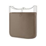 DGAZ Silky Purse Organizer Insert Fits Evelyne TPM/PM/GM/TGM Bags, Luxury Handbag & Tote Organizer, Simplicity bag organizer（Etoupe grey,TPM）