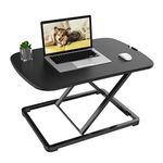 FlexiSpot Laptop Desk Riser - 27" Standing Desk Sturdy Sit Stand up Converter for Laptop Notebook (ML2B Black Laptop Stand, No Assembly Required)