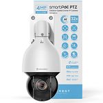 Amcrest 4MP Outdoor PTZ POE + IP Camera Pan Tilt Zoom (Optical 32x Motorized) POE+ Camera Security Speed Dome, People and Vehicle Detection AI, 492ft Night Vision POE+ (802.3at) IP4M-1083EW-AI-V2