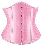 Alivila.Y Fashion Womens Sexy Vintage Underbust Waist Training Corset 2686A-Pink-XL