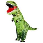 THE TWIDDLERS - Inflatable T-Rex Dinosaur Costume for Adults, Funny Blow-Up Halloween Suit, Easy Inflate and Zipper Closure, Perfect for Fancy Dress, Cosplay, and Spooky Parties