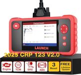 LAUNCH CRP123 V2.0 OBD2 Code Reader Scanner for 4 System Engine ABS SRS Transmission Car Diagnostic Tool with 3 Reset Function Oil Reset SAS Reset Throttle Adaptation, Lifetime Update without cost