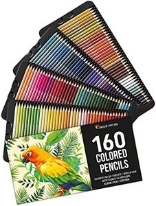 160 Colored Pencils Set by Zenacolor - Colored Pencils for Adults and for Kids - Color Pencils For Artists With Cardboard Case - Professional Coloring Pencils for Adult Coloring Book