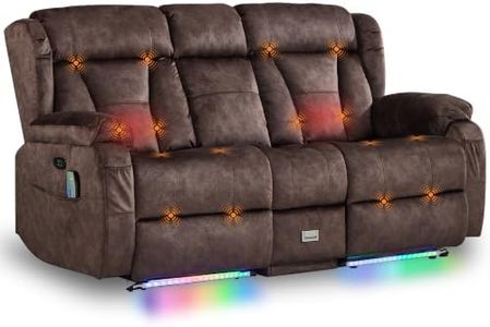 Power Loveseat Recliner Sofa,Zero Wall Hugger Reclining Loveseat RV Couch