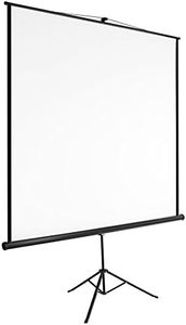 TecTake Schermo proiezione con treppiede Home Cinema videoproiettore 16:9 4:3 HD TV - Disponibili in Diverse Misure - (203x203cm | No. 402515)