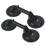 2 Pack Glass Suction Cups Heavy Duty Aluminum Vacuum Plate Handle Glass Holder Hooks to Lift Large Glass/Tile Suction Cup Lifter/Moving Glass/Pad for Lifting/Dent Puller