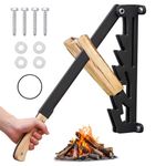 CISSIYOG Log Splitter Wall Mounted, Firewood Kindling Splitter, Manual Wood Splitter with Screws, Portable Fire Wood Kindling Splitter for Home & Outdoor Use