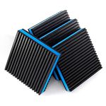 Flehomo Anti-Vibration Pads, 3" x 3" x 7/8" Rubber Pad with EVA Foam Center, Heavy Duty Isolation Pads for Condenser Units, Air Compressor, HVAC, Washer and Dryer, Pack of 4