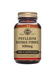 Solgar Psyllium Husks Fibre 500 mg Vegetable Capsules - Pack of 200 - High in Soluble Fibre - Vegan