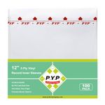 33RPM Rice Paper Anti Static LP Inner Sleeves 3 Ply Style Vinyl Record Sleeves Protect Your LP Collection by P.Y.P Protect You Play（100）
