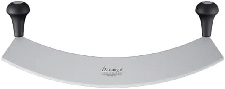 triangle 41 234 45 00 Wiegemesser 45 cm, gehärtet Made in Solingen/Germany professionelle Qualität Kräutermesser Pizzamesser XXL groß