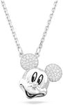 Swarovski Disney Mickey Mouse Collection, One Size, Crystals,Rhodium plated/White, Crystals